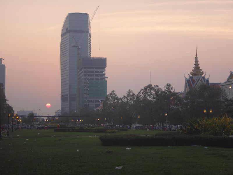 Sonnenuntergang in Phnom Phen